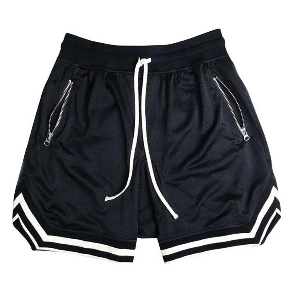 Mäns shorts basket shorts för män lösa sport shorts amerikanska bollbyxor snabbt torkning mesh sport fempunkt byxor sommar streetwear