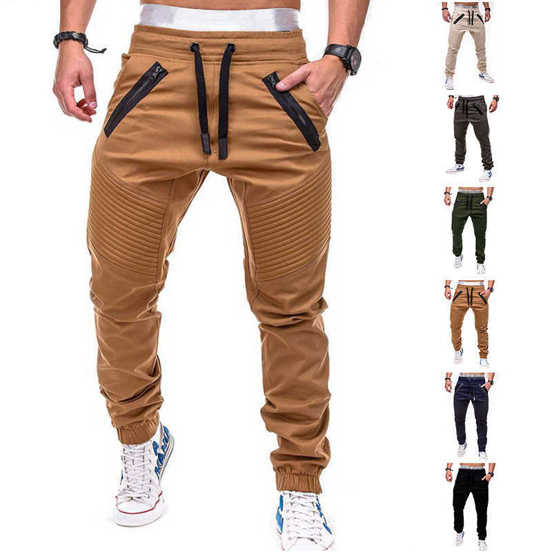 Calça masculina masculina jogador calça calças elásticas respiráveis ​​esportes de corrida casual Bottoms Skinny Gym Training Leggings Fitness Trackpants 4xl W0414