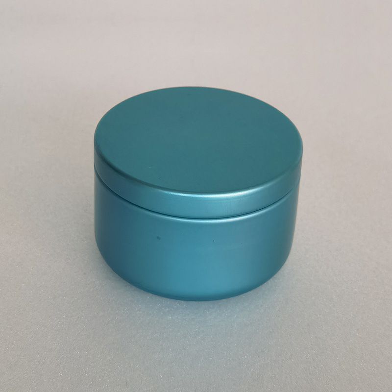 Parfumfles aluminium kaarsentin 50 ml fles ronde containers cosmetische potten olie room pot lege aromatherapie afgedicht metaal kan dh76