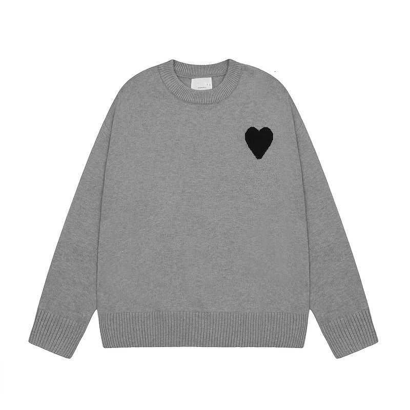 AMIS SWEATER Projektanci AmisWeater France Paris Cardigan Fashion AM I de Coeur Pull Pullover okrągła szyja para swetry 58 lat