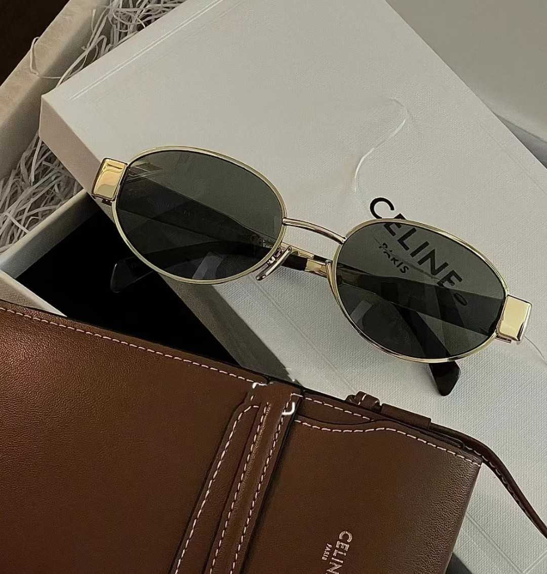 308 Sunglasses Triumphal Designer Triomphe 23ss Arch Fashionable Gold Fashion Versatile Ins Tiktok Glasses Ellipse Sun