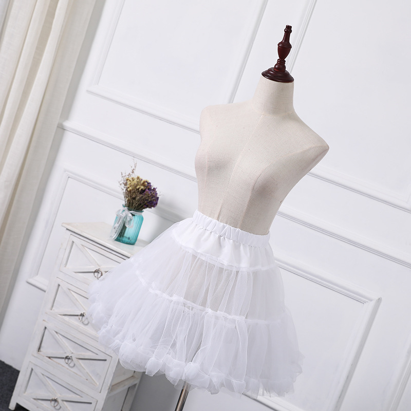 Boneless Skirt Support Soft Yarn Lolita Skirt Support Daily Wedding Dress Short