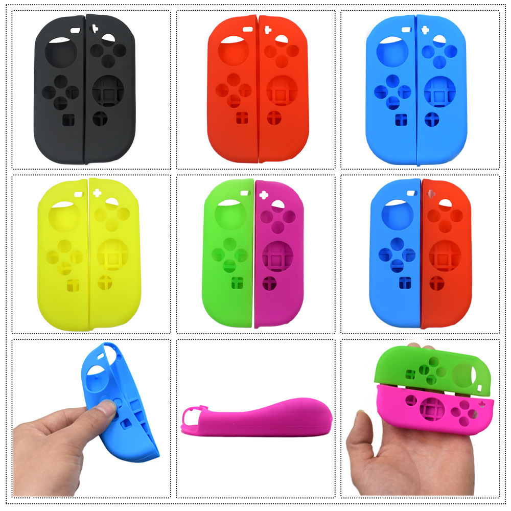 Joycon Soft Silicone-fodral för Nintendo Switch OLED Joy-Con Skin Protective Cover High Quality Fast Ship