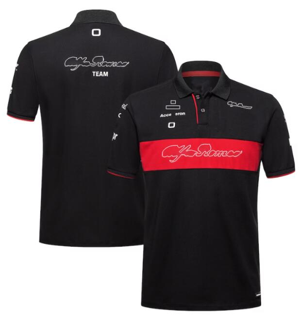 F1 Formula 1 Lapel T-Shirt Summer Team Polo موحد نفس العرف