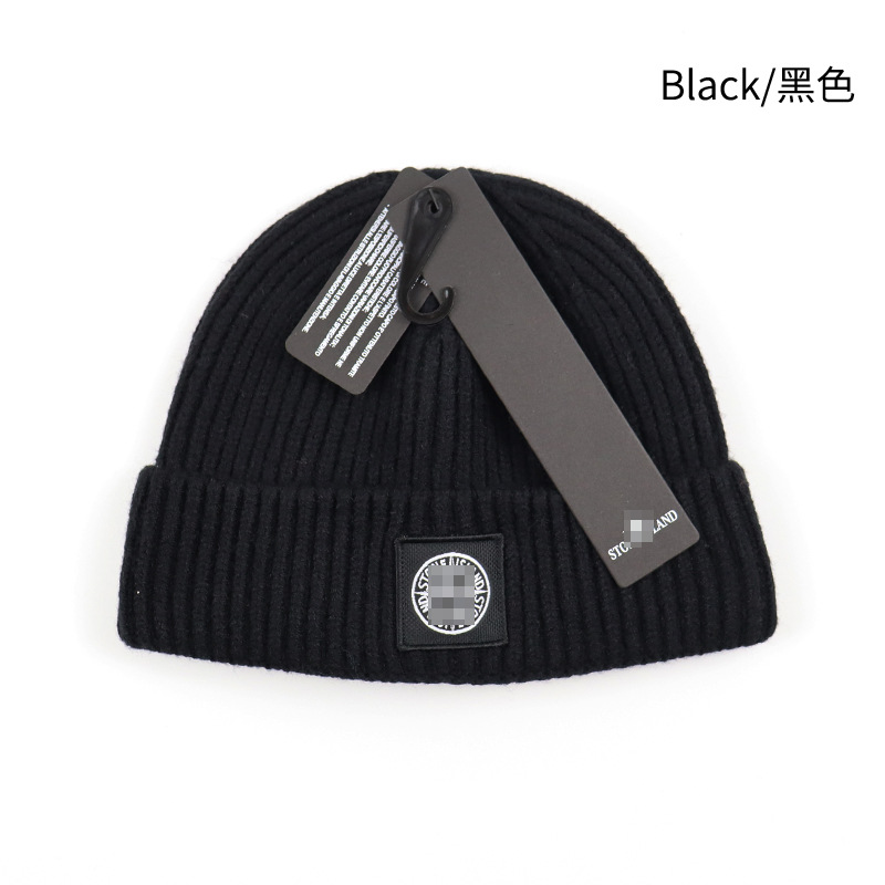 Luxury Stone Sticked Hat Beanie Cap Men Women Autumn Winter Caps Liten Compass Skull Caps Casual Fitted New Designer Sticked Hats