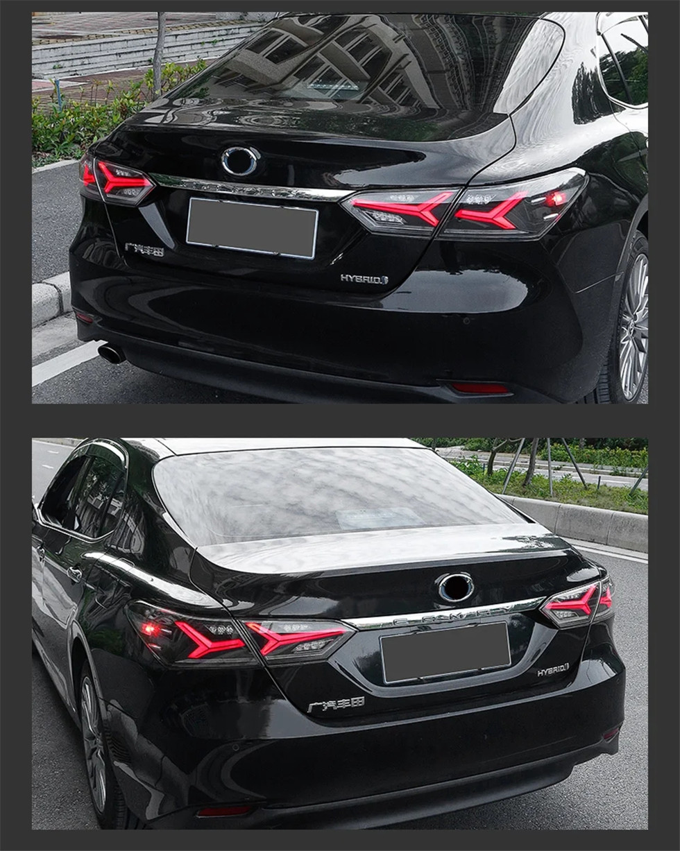 Stylowanie samochodu tylne światło dla Toyota Camry Ex 20 18-20 22 Tylne LED odwrotne światła hamulca sekwencyjne sygnały skrętu