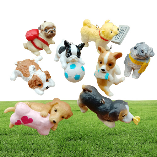 Charms 3050MM Fashion Craft Animal Jewelry Resin 3D Pet Dog Puppy For Keychain Making Pendants Hanging Handmade Diy Material16297288