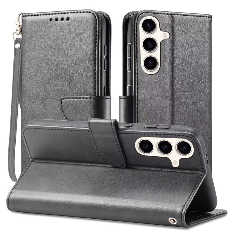 Fundas de billetera de cuero vintage para iPhone 15 Plus 14 13 12 Mini Pro MAX X XR XS 8 7 6 SE2 5 5S Retro Flip Cover Tarjeta de identificación de crédito Ranura para tarjetas de negocios Soporte para hombres Kickstand PU Bolsa Correa