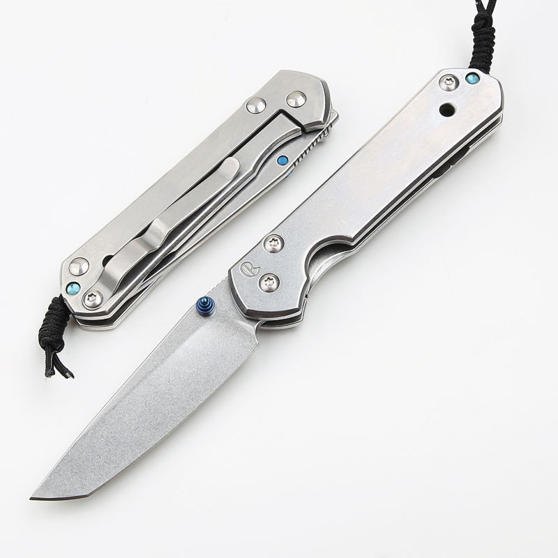 New Classic Sebenza 21 Small Knives CR Folding Knives 5CR15Mov 58HRC Stone Wash Tanto Blade Stainless Steel Handle EDC Pocket Gift Knives