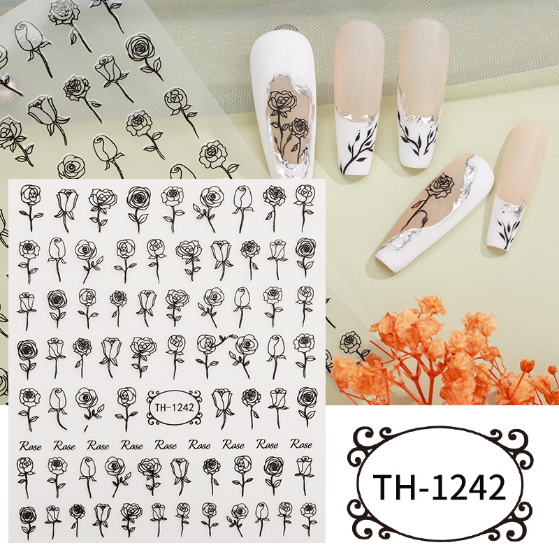 Snowmen Xmas Nail Art Sticker Manicure DIY Paznokcie dekoracje paznokci dla kobiet dziewczęta 5 prześcieradeł