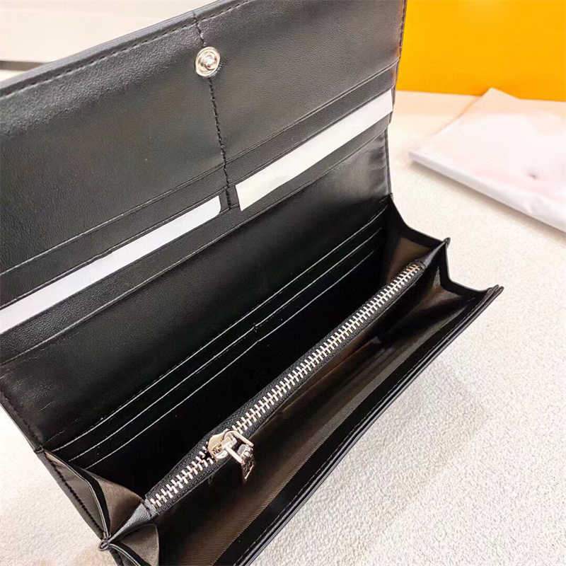 2023 Women Casual Wallets Fashion Purse Designer Bag Credit Card Letter Plain Handbag Long Square Wallet Zipper Standard Wallets