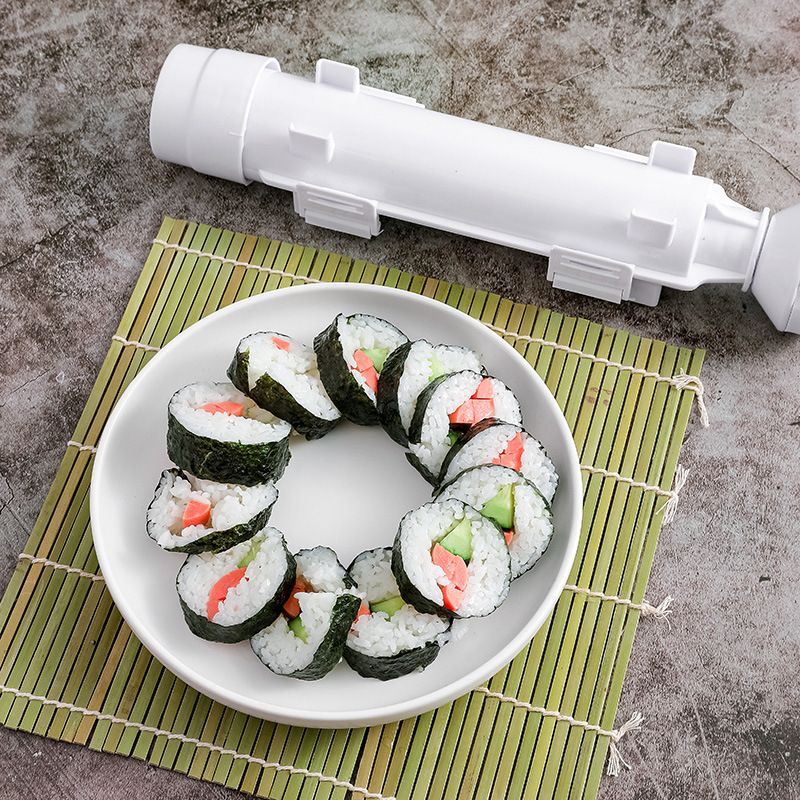 Multifunción DIY Quick Sushi Tools Maker Rodillo Molde de arroz Vegetales Carne Rolling Gadgets Dispositivo de sushi que hace la máquina Utensilios de cocina Bento Accesorios