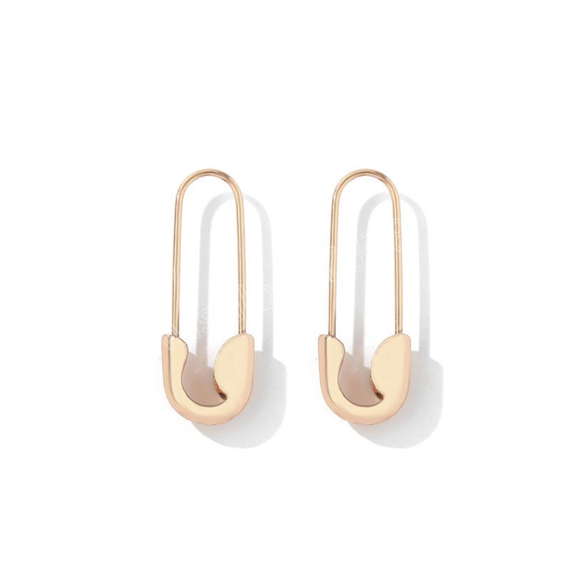 Boucles d'oreilles minimalistes en forme de U en métal pour femmes homme à la mode épingle à nourrice Piercing boucles d'oreilles bijoux cadeaux