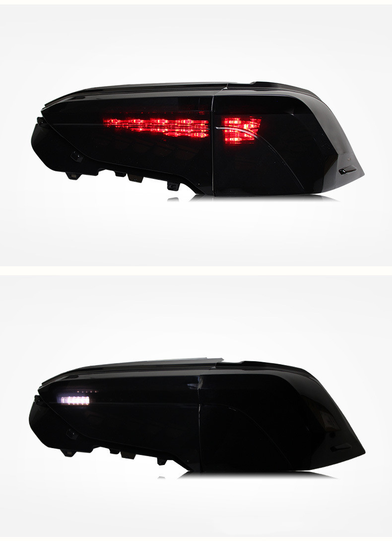 Luzes traseiras do carro para toyota rav4 20 19-20 22 conjunto de luz traseira led dragão escala luz running luz indicadora de sinal de volta