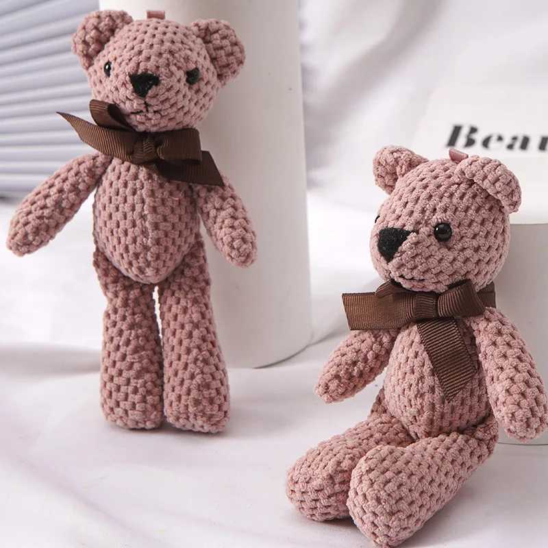 Stuffed Plush Animals 15CM Bear Stuffed Plush Toys Baby Cute Dress Key pendant Pendant Dolls Gifts Birthday Wedding Party Decor 