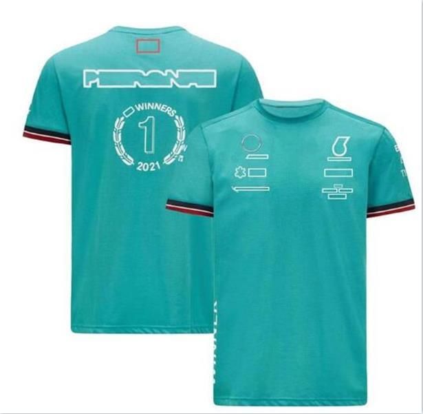 新しいF1レーシングTシャツ夏チームラウンドネックシャツのカスタマイズ