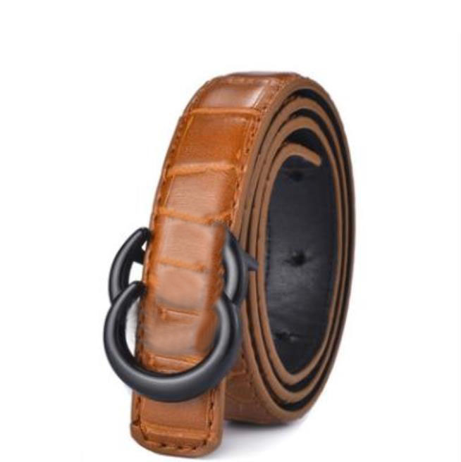 Genuine leather exclusive classic casual high fashion vintage boys' and girls' clothes belt 80cm