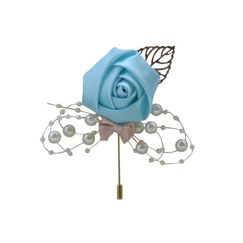 Other Groom Accessories Wedding Corsage Flower Silk Rose Groom Buttonhole Pin Men Wedding Planner Marriage Corsage Flower