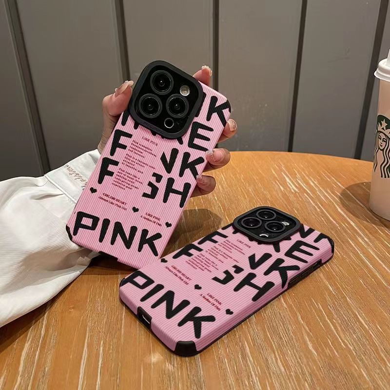 Lip print leopard print phone case suitable for 15 13 promax new 13 fall protection case 14 promax personalized creativity