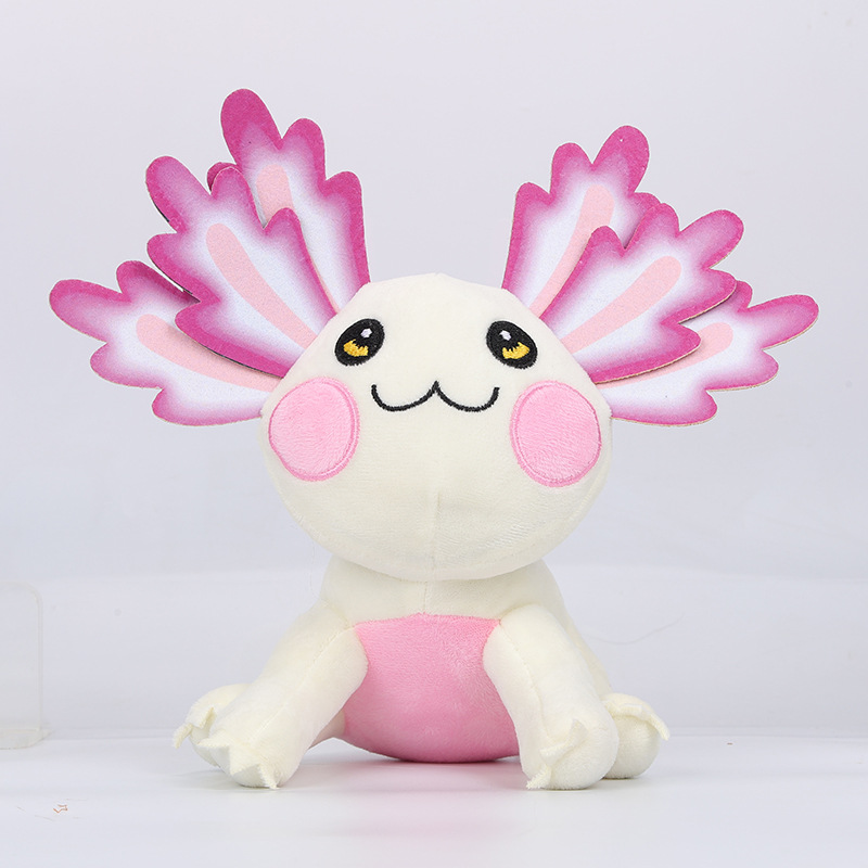 Nouveau produit transfrontalier Axolotl Plus dessin animé six couleurs salamandre poupée cadeau pour enfants salamandre en peluche