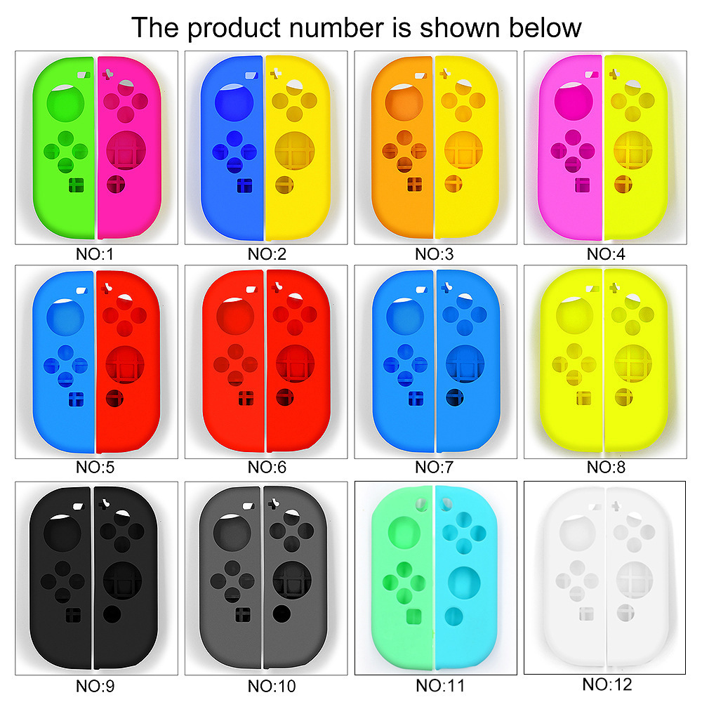 Joycon Soft Silicone-fodral för Nintendo Switch OLED Joy-Con Skin Protective Cover High Quality Fast Ship