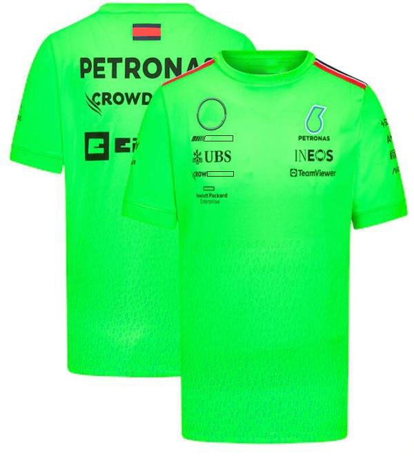 新しいF1レーシングTシャツ夏チームラウンドネックシャツのカスタマイズ