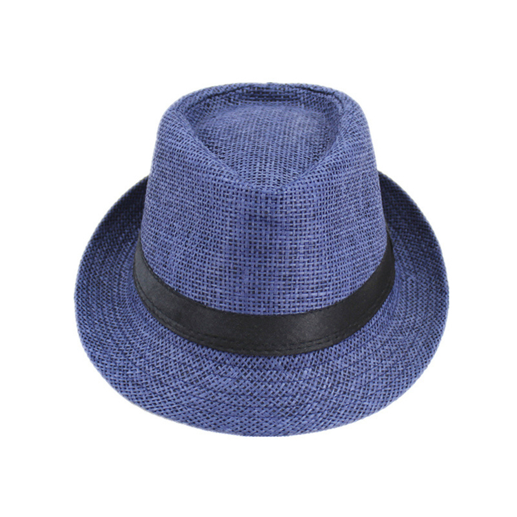 Moda mężczyźni kobiety swobodny fedora czapka szczypta korona na plażę słoneczną panama kapelusz unisex najwyższej jakości słomkowe czapki skąpy brzegowe czapki 0350