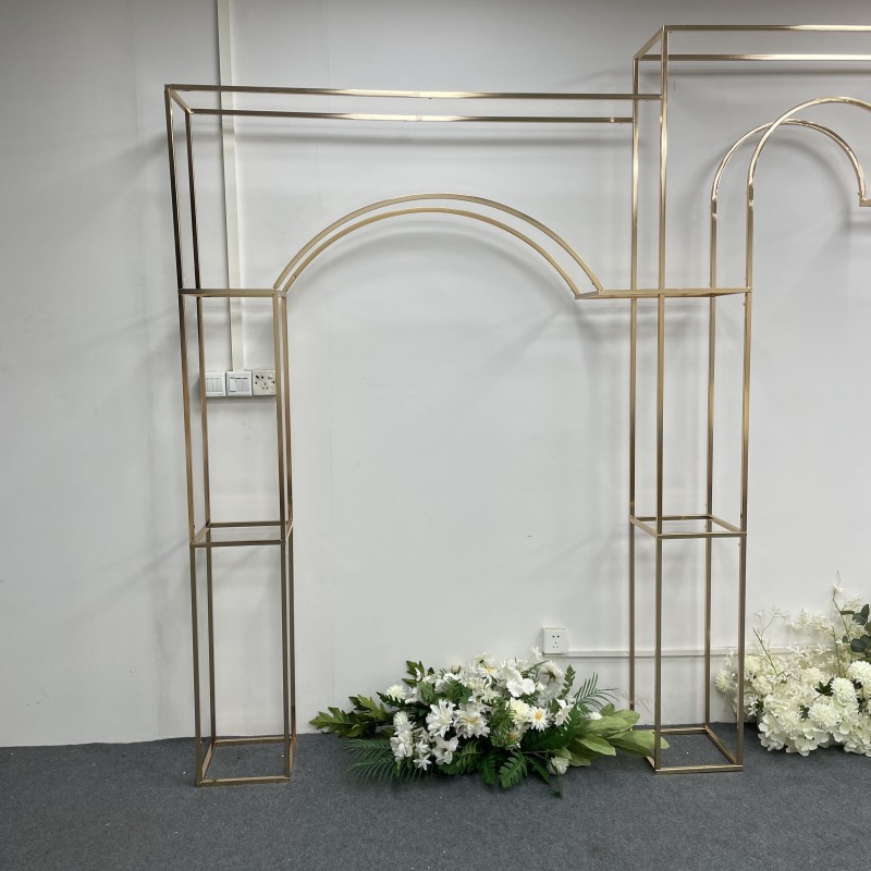 Wedding Decoration Metal Stand Props Hall Screen Background Frame Column Backdrop Arch Flower Rack Welcome Sign Graduation Scene Floral Wall Backdrops Stand