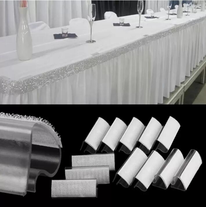 Party Decoration Plastic Table Skirt Skirting Clips 1-2 cm Tablecloth Clips Clamp Holder For Wedding Party Banquet Picnic