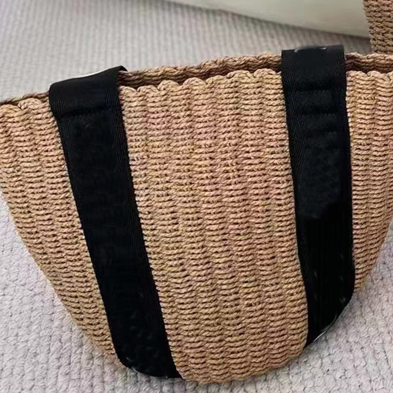 Sac de Shopping en lin pour femmes, grand sac de plage de luxe de styliste, sac à bandoulière incliné pour voyage