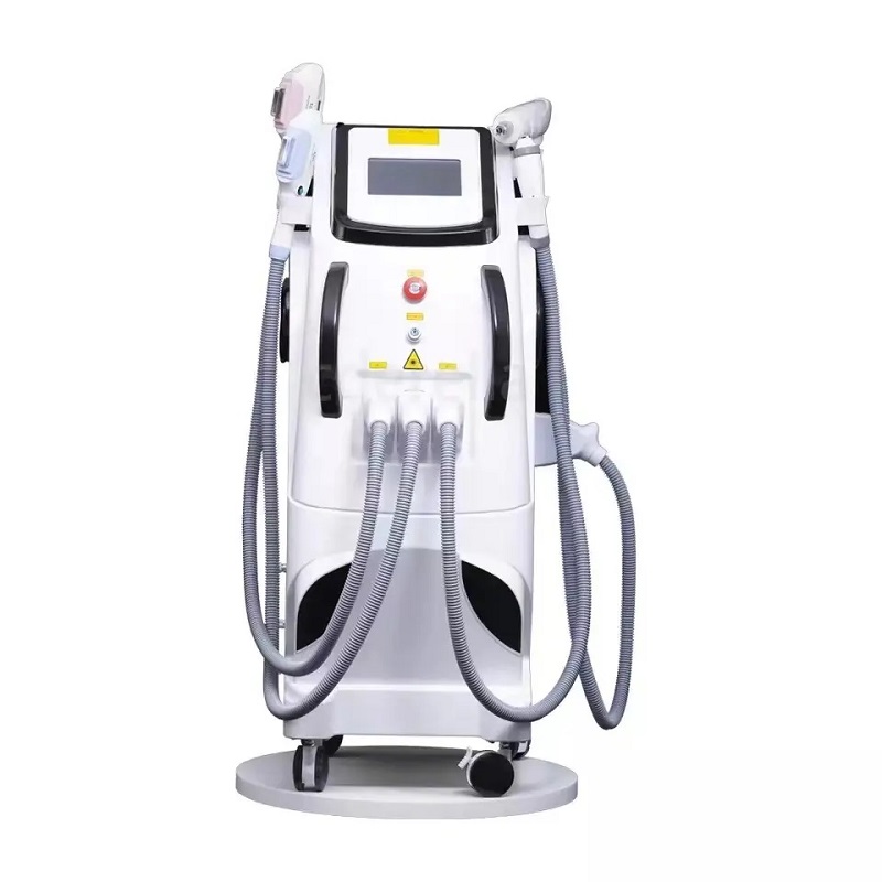 Máquina a laser Magneto-óptica OPT IPL RF nd YAG Remoção permanente de cabelo a laser e máquina de clareamento rejuvenescimento da pele