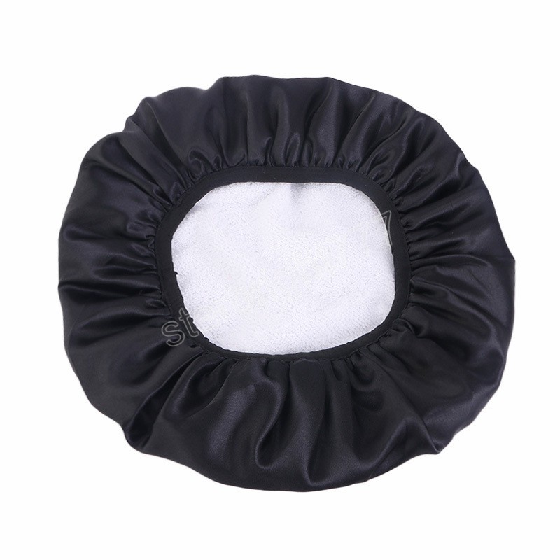 Kvinnor Satin Night Cap Sleep Hat Chemo Caps Elastic Band Hats Hair Care Bonnet Head Scarf Wrap Bandana Cap Nightcap Cover