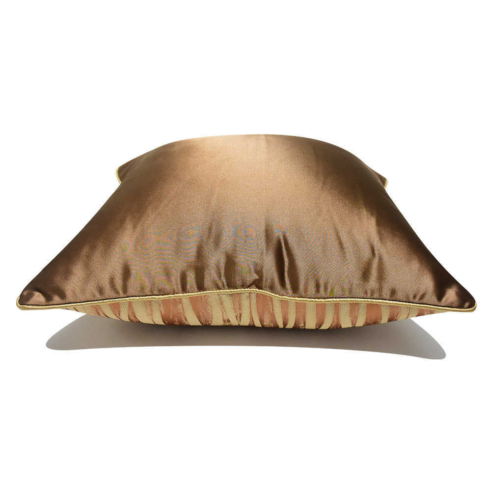 Almofada/Travesseiro Decorativo Almofada Luxuosa para Sofá Decoração de Casa Veludo Macio Almofada Quadrada Sólida 45*45 Dourado P230414