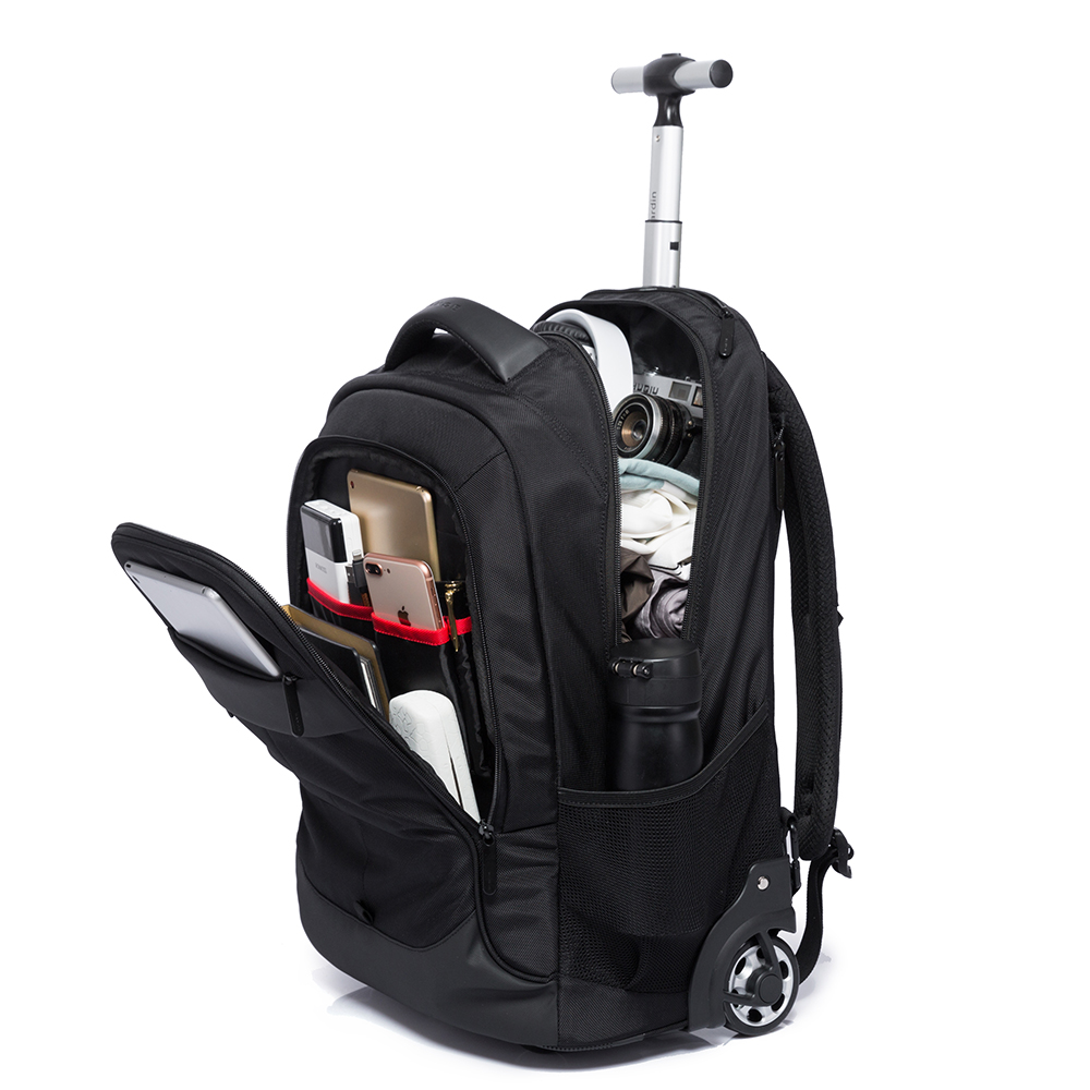 Mochila negra unisex bolsas equipaje con ruedas maleta diseñador HBP mujeres hombres expanden la caja de la computadora visita bolsa de viaje mochilas bolsa de fin de semana más joven bolsa Dhgate