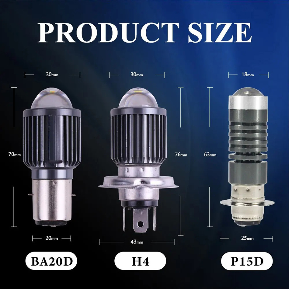 10000LM H4 Светодиодная фара для мотоцикла H6 BA20D P15D Светодиодная линза CSP 3570 Белый Желтый дальний свет Мотоцикл Скутер Ходовые огни