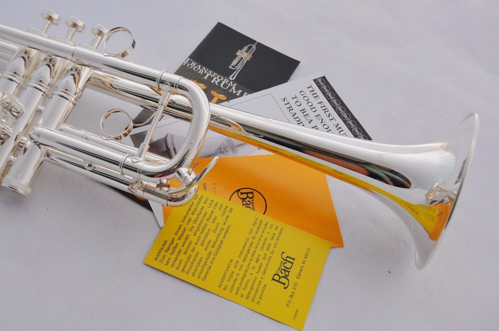 selling Silver Plated trumpet Drop C tone LT197GS-96 Brass professional performance level Musical Instruments 