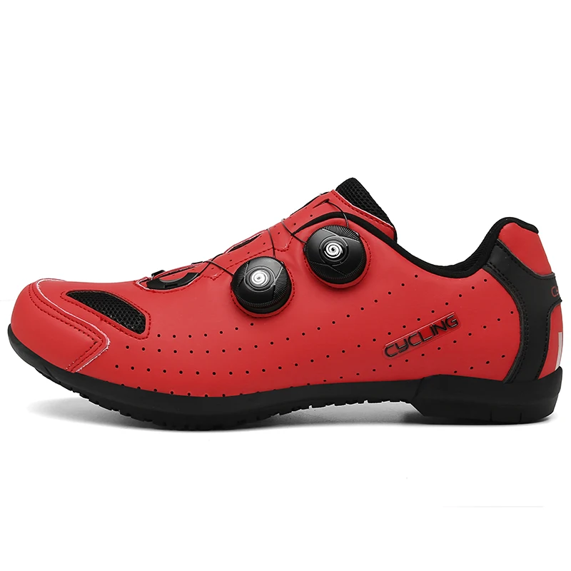 Fietsschoenen Platte pedaal MTB-schoenen Antisliprubber Snelheid Racefiets Sneakers Dames Racing Cleatless Mountainbikeschoenen