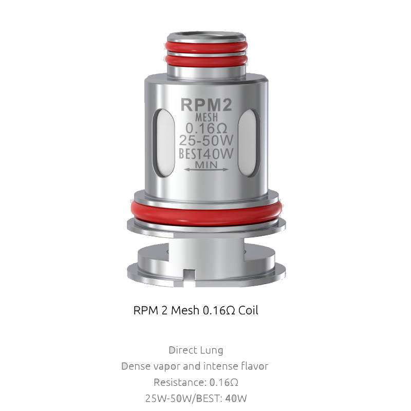 Smok RPM2 BOBINA para SCAR P3P5 Kit Smok RPM2 DC MTL 0.6ohm/0.25ohm RPM 2 Mesh 0.16ohm/0.3ohm E-cigarrillo Vape Auténtico 5 unids/pack
