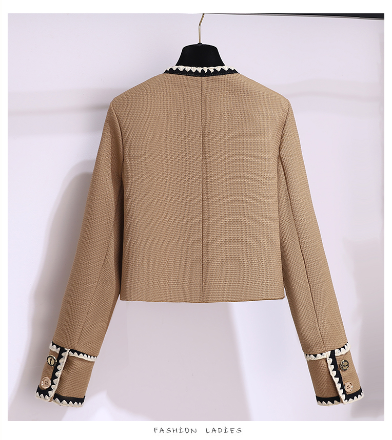 Two Piece Dress Autumn Winter Tweed Skirt Suit High Quality Women Single Breasted Short Jacket Coat Ball Gown Mini Skirt Female Set 2023