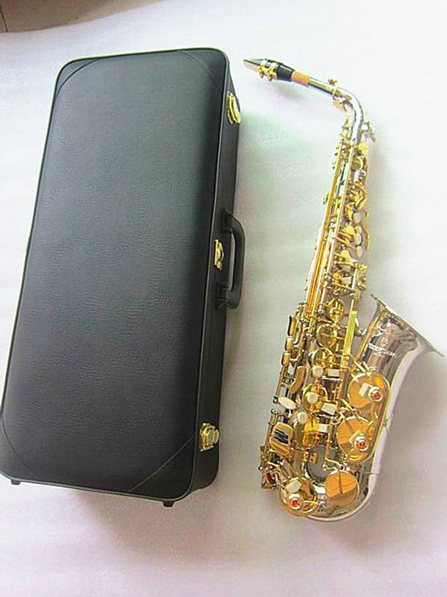 Helt ny Alto Saxophone WO37 Professional E Flat Sax Musical Instrument med Case Accessories