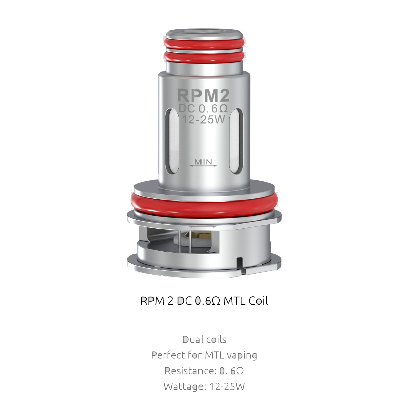 Smok RPM2 BOBINA para SCAR P3P5 Kit Smok RPM2 DC MTL 0.6ohm/0.25ohm RPM 2 Mesh 0.16ohm/0.3ohm E-cigarrillo Vape Auténtico 5 unids/pack