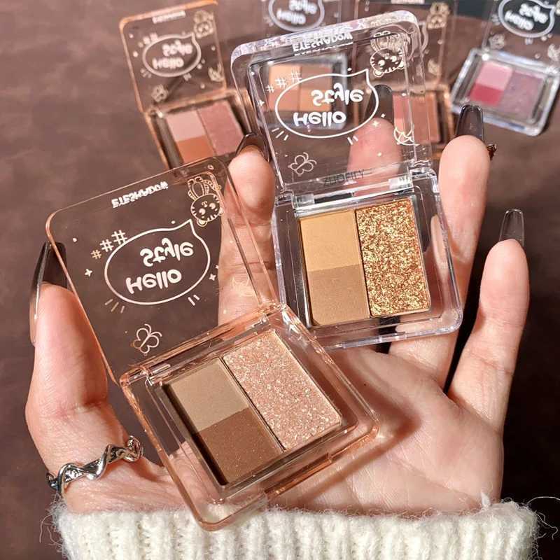 Ombretto HEALLOR 3/i Matte Eyeshadow Palette Shimmer Shine Ombretto Pigmenti occhi Cosmetico lucido impermeabile a lunga durataL231115