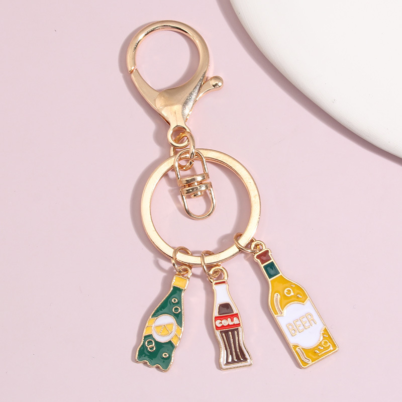 Unique Beer & Wine Cup Charm Keychain - Perfect for Car Keys & Beer Festivals 