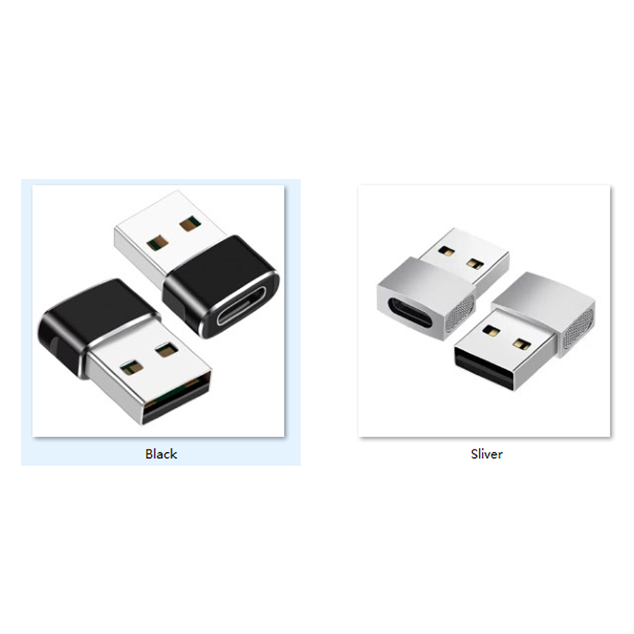 High Quality & Luxury Design Aluminum alloy USB 2.0 Male to Type-C Female OTG 480Mbps Data Transfer OTG Converter Charging Adatpers