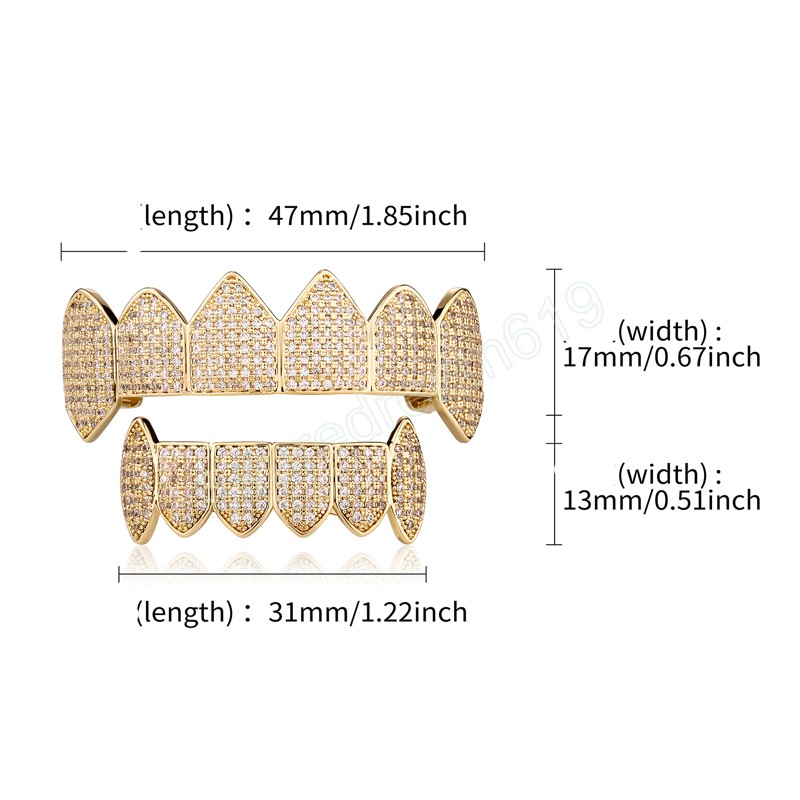 ファッションゴールドメッキ歯グリルズヒップホップアイスアウトクールな人気の吸血鬼ギャングスタファン歯キャップコスプレジュエリー