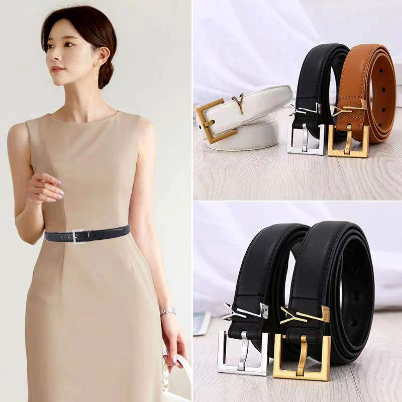 Belt designer belt luxury belts belts for women designer Solid colour letter design belt leather material Christmas gift size 90-120cm 3 styles very nice