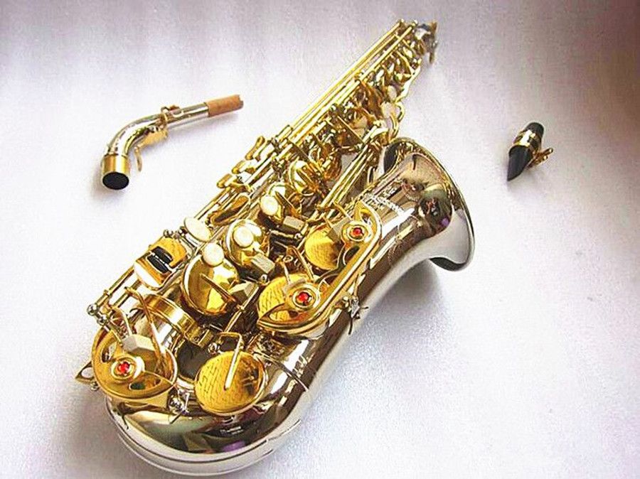 Helt ny Alto Saxophone WO37 Professional E Flat Sax Musical Instrument med Case Accessories