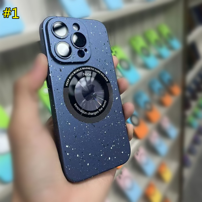 Splash Ink Phone Cases Charge sans fil Magnétique Couverture arrière avec caméra Verre Dur PC Protecteur pour iPhone 14 14pro 14plus 14 pro max 13 13pro 12 12pro 11 11pro
