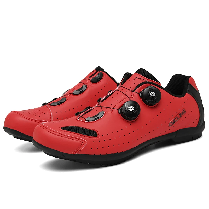 Fietsschoenen Platte pedaal MTB-schoenen Antisliprubber Snelheid Racefiets Sneakers Dames Racing Cleatless Mountainbikeschoenen