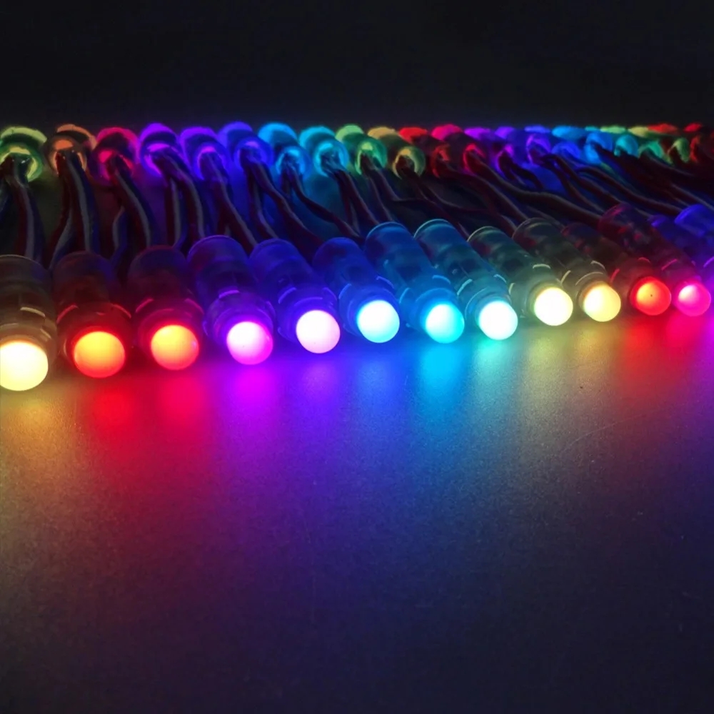 12V WS2811 Pixel Light RGB Pełny kolor rozproszony cyfrowy moduł pikselowy sznurek IP68 Wodoodporny indywidualnie adresowany